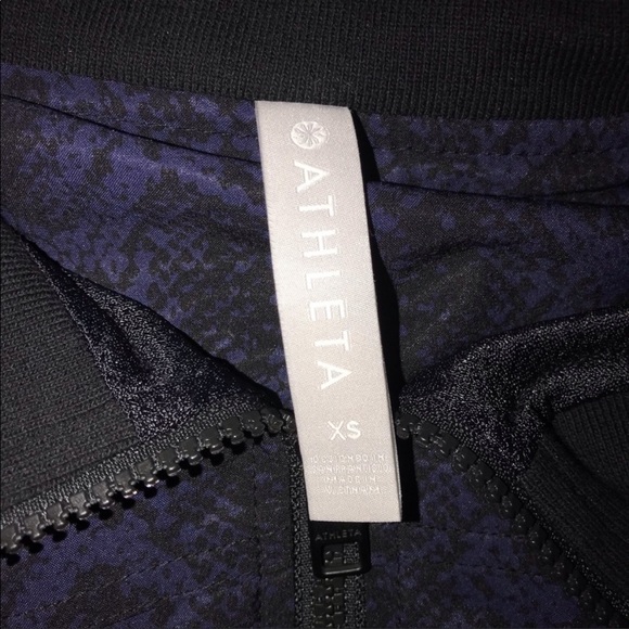 Athleta Brooklyn Track Bomber Zip Up Jacket size XS - Picture 5 of 5